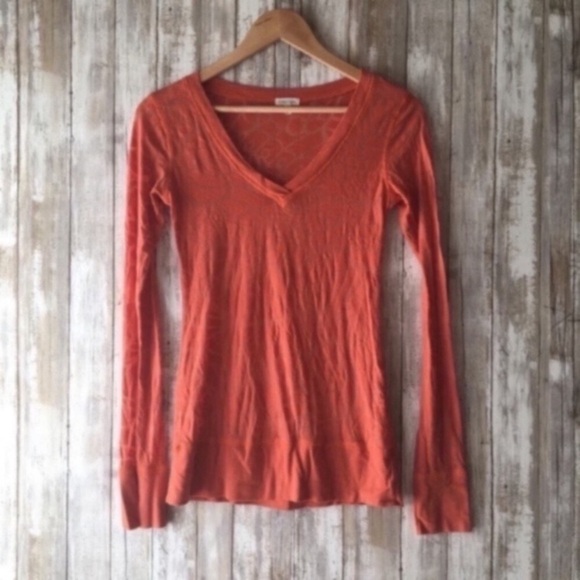 Maurices Orange Long Sleeve - Picture 1 of 4